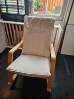 Ikea Poang Schommelstoel, Huis en Inrichting, Stoelen, Hout, Gebruikt, Wit, Scandinavisch