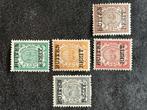 1908 NVPH 83-87, Cijfers Vürtheim met overdruk BUITEN BEZIT, Postzegels en Munten, Ophalen of Verzenden, Nederlands-Indië