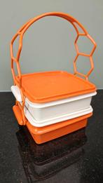 Vintage Tupperware Stapelbare lunch schaaltjes met Handvat, Huis en Inrichting, Keuken | Tupperware, Ophalen of Verzenden, Zo goed als nieuw