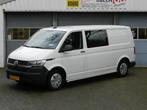 Volkswagen Transporter 2.0 TDI L2H1 30 DC 6Pers Apple & Andr, Auto's, Bestelauto's, Voorwielaandrijving, Stof, Gebruikt, Euro 6