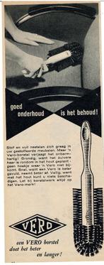 GOED ONDERHOUD IS HET BEHOUD ! VERO BORSTELWAREN 1963, Verzenden, Zo goed als nieuw, Overige typen