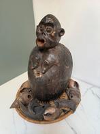 Bulu cameroon aap fetisj houten beeld, Antiek en Kunst, Ophalen of Verzenden