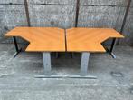 Gebruikte hoekbureaus 160x160cm - € 50,- afhaalkorting!, Ophalen of Verzenden, In hoogte verstelbaar, Gebruikt