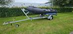 Rubberboot 3.80m heavy duty BB Line +trailer+motor 9.9 4takt, Watersport en Boten, Aluminium, Zo goed als nieuw, Benzine, Minder dan 70 pk