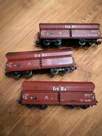 Marklin zelflosser goederentrein wagons H0, Gelijkstroom, Wagon, Ophalen of Verzenden, Zo goed als nieuw