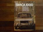 Simca 1000 (1977), Boeken, Nieuw, Overige merken, Verzenden