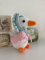 Jemima Puddle Duck Gehaakt - Paasdecoratie Kinderkamer, Ophalen of Verzenden, Nieuw, Haken, Overige typen
