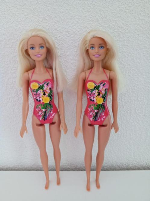 2 Barbie Beach Poppen GHL91, Kinderen en Baby's, Speelgoed | Poppen, Gebruikt, Barbie, Ophalen of Verzenden