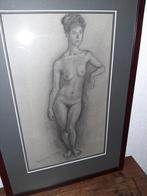 tekening staand naakt, Ophalen