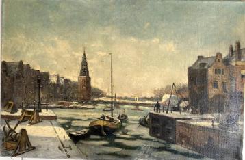 Schilderij olieverf op doek van Arie van Tilburg (1890-1960) beschikbaar voor biedingen