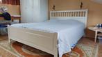 Ikea bed wit hout, Huis en Inrichting, Slaapkamer | Bedden, Ophalen, Tweepersoons, Zo goed als nieuw, Overige maten