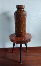 Vintage retro grote West Germany vaas,bruin, Verzamelen, Retro, Ophalen, Huis en Inrichting