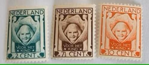 Nederland 1924 - nvph 141 - 143 - Kinderzegels   - ab, Postzegels en Munten, Postzegels | Nederland, Postfris, T/m 1940, Ophalen of Verzenden