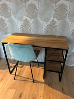 Bureau + stoel + stellingkast, 100 tot 150 cm, Ophalen of Verzenden, Zo goed als nieuw, 25 tot 50 cm
