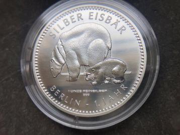 2017 Berlin eisbär - 1 oz silver in coincard beschikbaar voor biedingen
