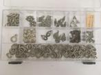 Partij van 206 zilverkleurige hangers, Verzenden, Nieuw, Zilver, Overige materialen