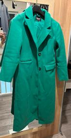Groene lange mantel jas, Kleding | Dames, Jassen | Winter, Ophalen of Verzenden, Zo goed als nieuw, Groen