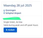 NS ETICKETS, Tickets en Kaartjes, Twee personen, Ticket of Toegangskaart