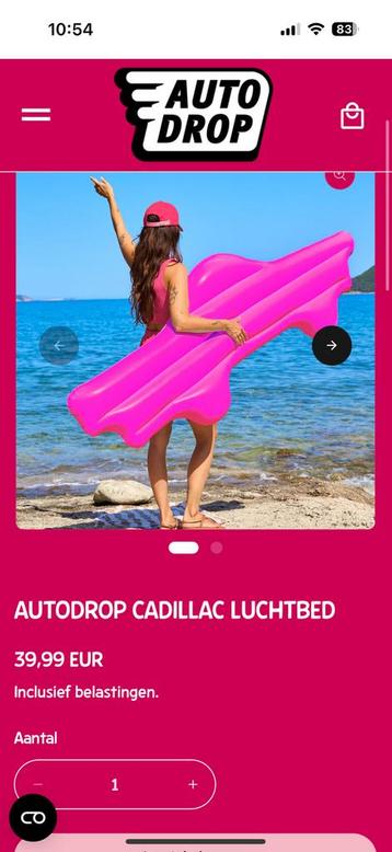 Luchtbed cadillac Autodrop NIEUW beschikbaar voor biedingen