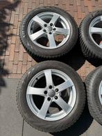 Audi Velgen met Winterbanden 185/60 R15 88T/ steekmaat 5x100, Auto-onderdelen, Gebruikt, 15 inch, Banden en Velgen, Personenwagen