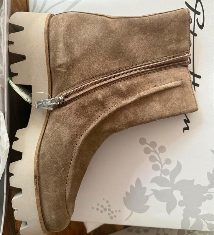 Paul Green Suède Enkellaarsjes Maat 41 - Nieuw!, Kleding | Dames, Schoenen, Nieuw, Lage of Enkellaarzen, Bruin, Ophalen of Verzenden