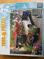 Puzzel bloemenauto. 1000 stukjes, Gebruikt, 500 t/m 1500 stukjes, Legpuzzel, Ophalen