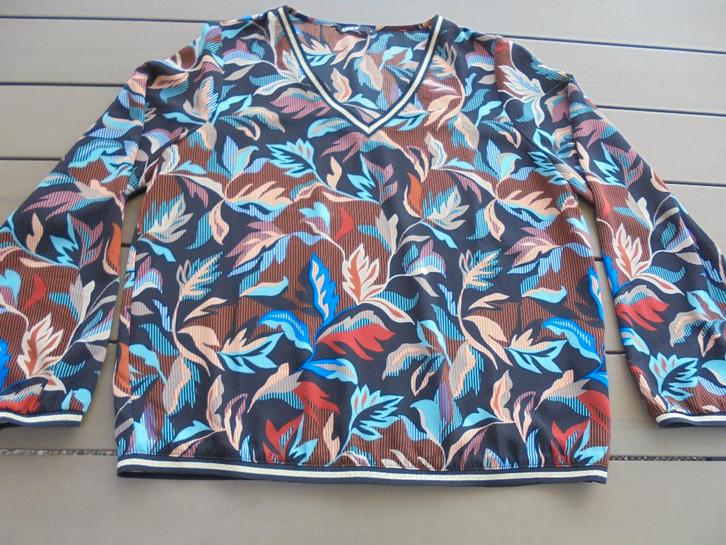 N84 Zwart bruin bont shirt ONLY maat L, Kleding | Dames, T-shirts, Zo goed als nieuw, Maat 42/44 (L), Zwart, Lange mouw, Ophalen of Verzenden