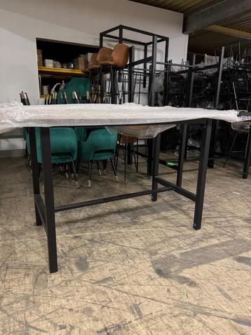 Statafel Onderstel Zwart - 136x77x105 cm - 9x Beschikbaar! beschikbaar voor biedingen
