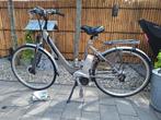 Helkema electrische damesfiets met Panasonic middenmotor, Fietsen en Brommers, Elektrische fietsen, Ophalen, Gebruikt, 50 km per accu of meer