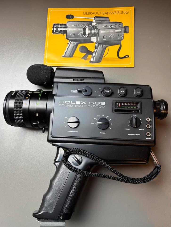 Bolex 583 Sound Macro Zoom - Jaren 70, Audio, Tv en Foto, Videocamera's Analoog, Camera, 8mm, Ophalen of Verzenden