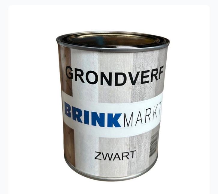 Ongeopend: Brinkmarkt Grondverf Zwart - 750ml, Doe-het-zelf en Verbouw, Verf, Beits en Lak, Nieuw, Verf, Minder dan 5 liter, Zwart