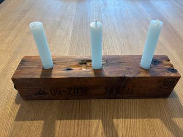 Hout en beton fabriek kandelaar beschikbaar voor biedingen