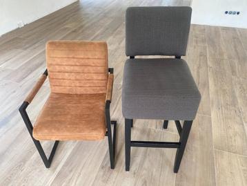 eetkamerstoelen 6 stuks microleder cognac kleur zgan beschikbaar voor biedingen