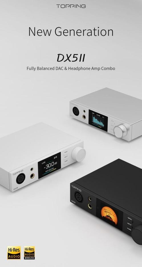 Topping DX5II 2x 9039Q2M Dac, Audio, Tv en Foto, Converters, Nieuw, Ophalen of Verzenden