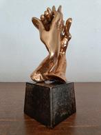 Bronzen handen sculptuur., Antiek en Kunst, Ophalen of Verzenden