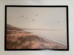 CANVAS, VOGELS OVER DE KUST 140100 CM, Huis en Inrichting, Ophalen, Metaal of Aluminium, 125 cm of meer, Zo goed als nieuw