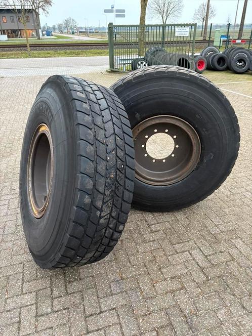 Michelin dumperwielen 445/95R25 op 10gaats velgen, Zakelijke goederen, Agrarisch | Onderdelen | Banden, Velgen en Assen, Ophalen