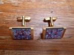 Paar vintage goudkleurige manchetknopen, Ophalen of Verzenden, Dames