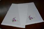 Geborduurde placemat / kleedjes, Ophalen of Verzenden, Gebruikt, Wit, Placemat
