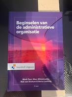 Beginselen van de administratieve organisatie, Ophalen of Verzenden, Zo goed als nieuw, HBO