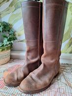Leren laarzen bruin maat 9 40, Ophalen of Verzenden, Gedragen, Bruin, Hoge laarzen