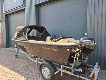 Prachtige Wiedesloep 421 + Suzuki 8PK 4 Takt *Buiskap* beschikbaar voor biedingen
