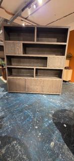 Opbergkast / Vakkenkast – Bruin - 200cm B SHOWMODEL !, Eikenhout, 200 cm of meer, Bornsestraat 31, 150 tot 200 cm