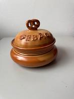 Vintage keramische GEBÄCK koektrommel / pot met deksel, Antiek en Kunst, Antiek | Keramiek en Aardewerk, Ophalen