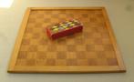dambord /schaakbord  + damstenen, Een of twee spelers, Gebruikt, Ophalen of Verzenden