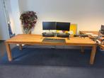 Twee grote teak houten tafels, Huis en Inrichting, Tafels | Eettafels, Ophalen, Gebruikt, Teakhout, 200 cm of meer