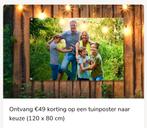 Tuinposter naar keuze - 120x80 cm, Ophalen of Verzenden, Nieuw
