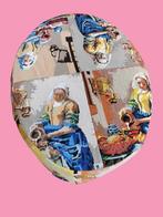 Hoes ovale poef van Vermeer "Melkmeisje"., Antiek en Kunst, Ophalen of Verzenden