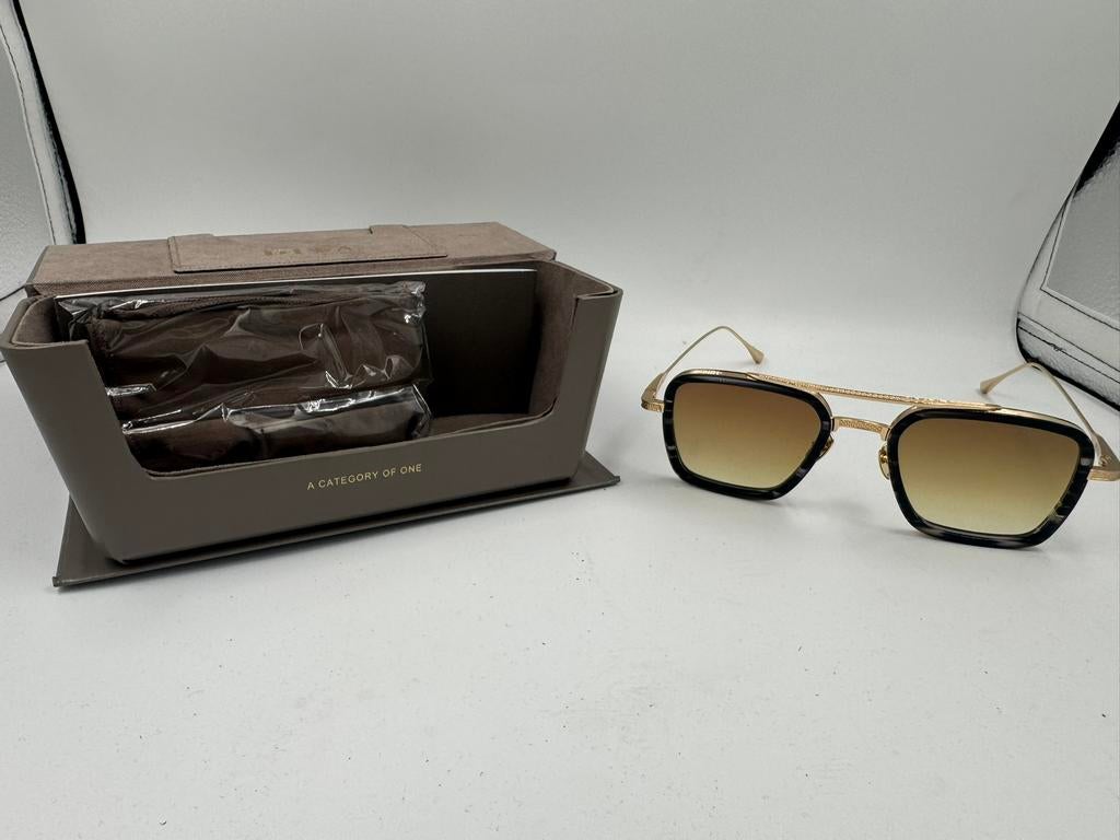 Dita Flight 006 ‘Gold-Brown’, Overige merken, Zonnebril, Overige kleuren, Nieuw