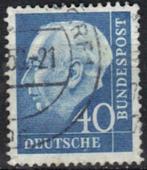 Duitsland Bundespost 1957 - Yvert 126 - Heuss (ST), Postzegels en Munten, Postzegels | Europa | Duitsland, Ophalen, BRD, Gestempeld